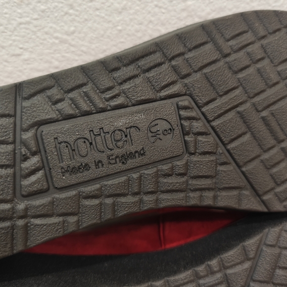 Hotter Angel Loafer Suede Size US 10 UK 8 Flats Red Hot England Coquette - Picture 8 of 10